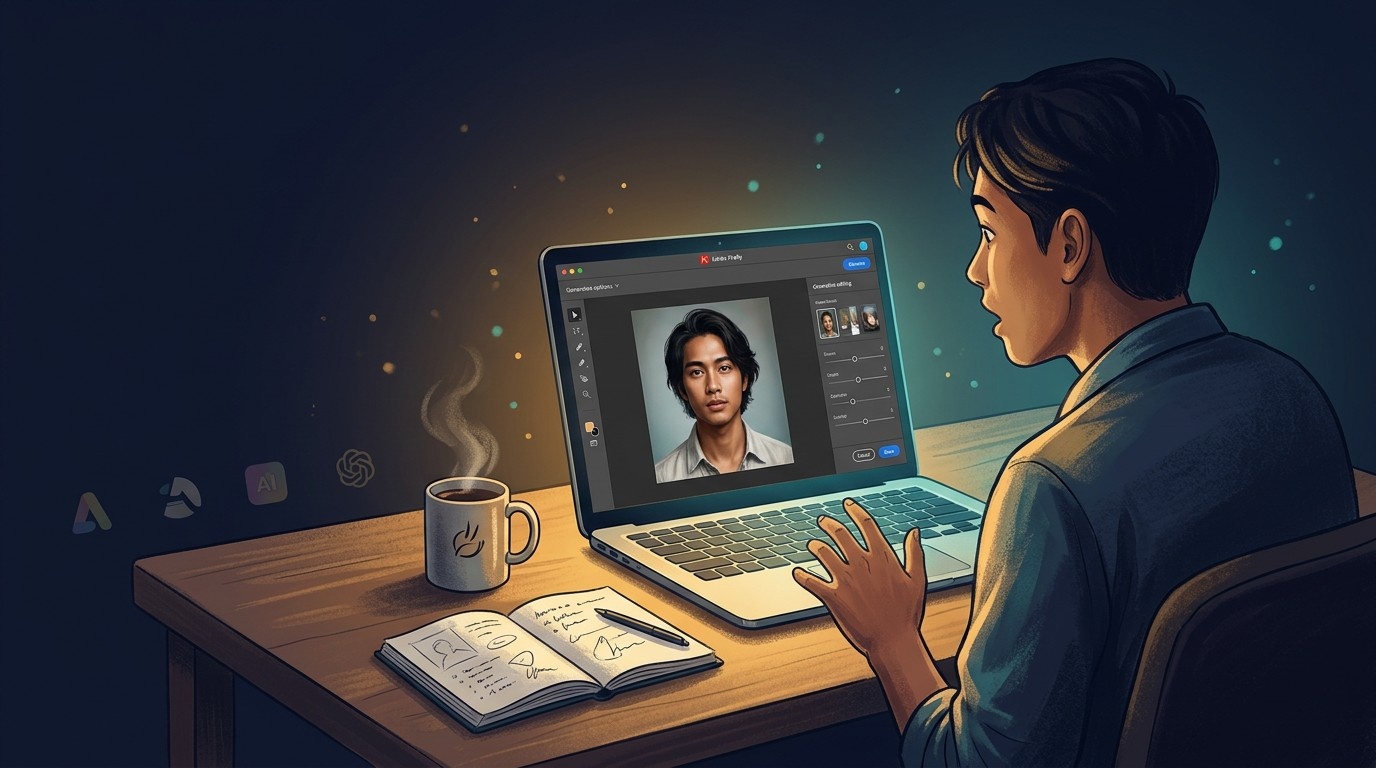 adobe firefly ai image generator gratis terbaik untuk konten instagram bisnis indonesia